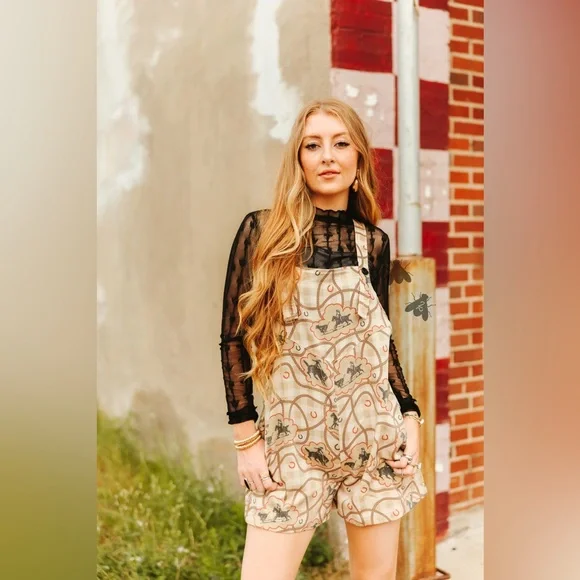 Reata Romper - Gingham - Picture 2 of 6